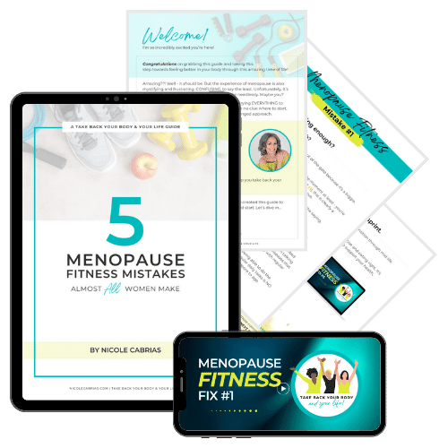 5 Menopause Fitness Mistakes Free E-Guide Mockup
