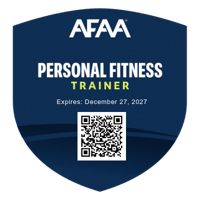 AFAA Personal Fitness Trainer Badge